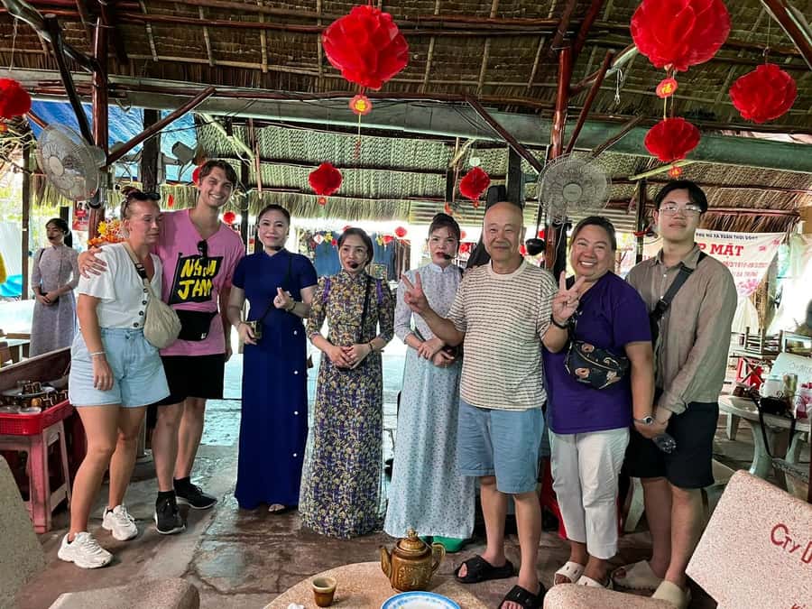 1 Day Mekong Tour: Cai Rang Floating Market & MyTho-Ben Tre - The sampan through nipa palms
