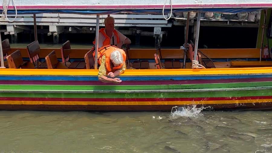 3 Hrs Private boat Tour Bangkok Floating Market by Flat Boat - One hour at Khlong Lat Mayom Floating Market