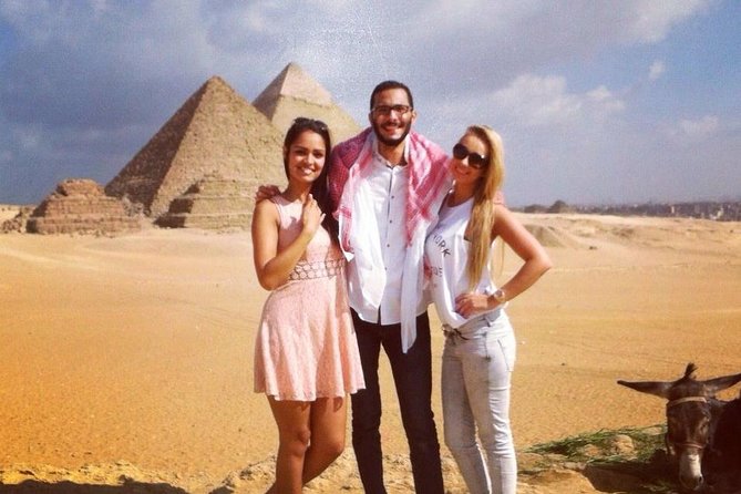 8-Hour Private Tour of the Pyramids,Museum and Bazaar including camel ride - At Giza, the pyramids set the day’s tone