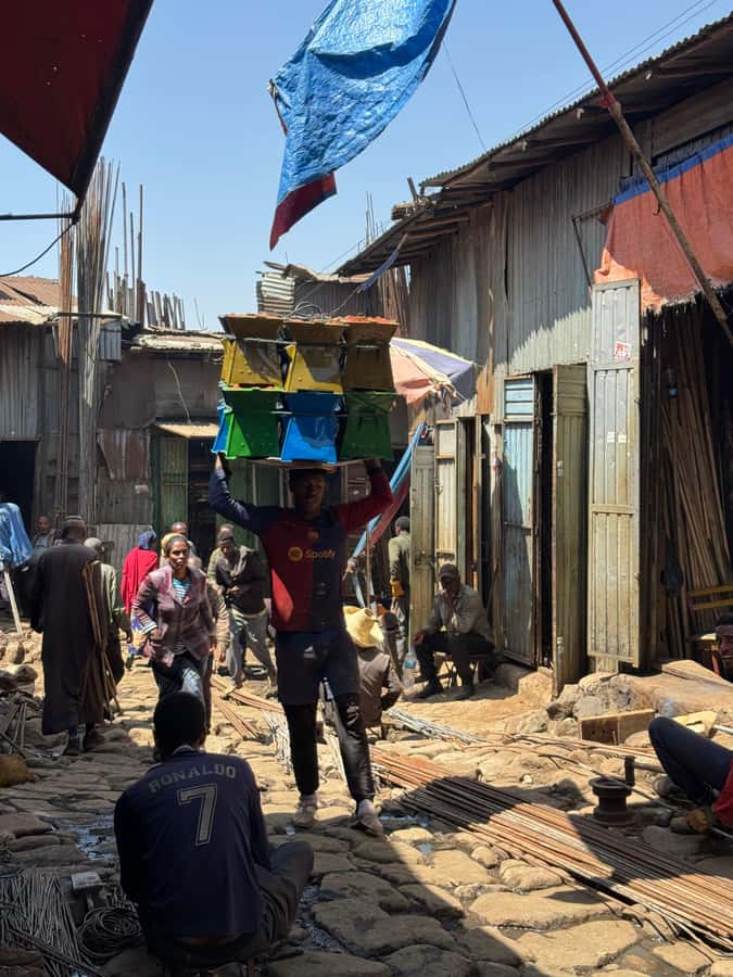 Addis Ababa: Mercato Market and Sightseeing Tour - A historic house linked to Menelik II and Queen Zewditu