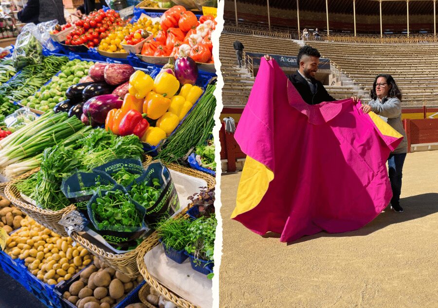 Alicante: Bullring and Central Market Gastronomic Tour - Bullfighting culture without a lecture