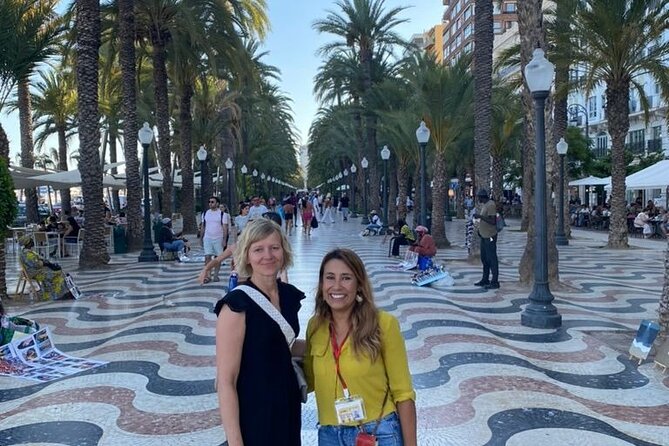 Alicante Tour: Full City, Castle, Market & Tapas Experience - Walking through flower-filled Santa Cruz