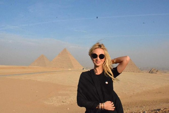 All inclusive Private Giza pyramids ,Sphinx,Museum ,Bazaar - The Giza panoramic viewpoint and 30-minute camel ride