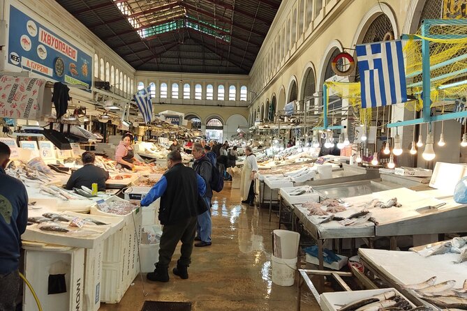 Athens Central Market Tour and Greek Cooking Class with Penelope - Walking back to Penelope’s central Athens apartment