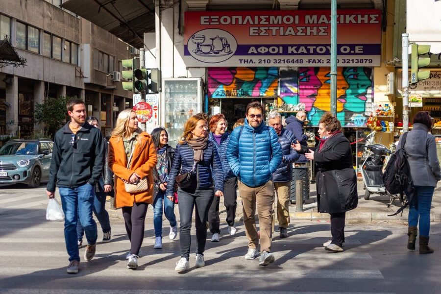 Athens: Food Market Visit and Cooking Class with Wine - A social class with plenty of food