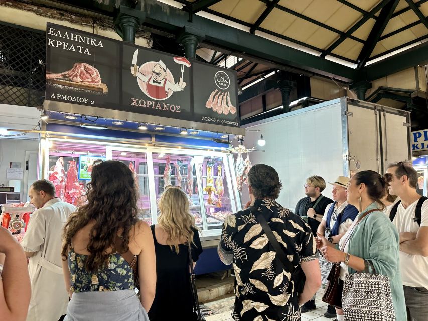 Athens: Greek Food Tasting and Market Walking Tour - Ending with spirit and meze