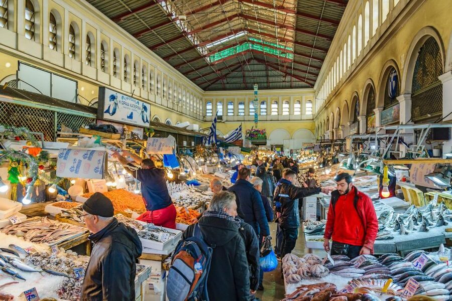Athens: Street Food Tour Market & City Centre - Souvlaki, dessert, and traditional Greek coffee