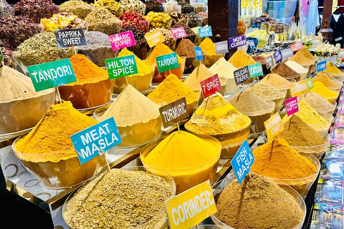 Authentic Old Dubai, Souks, Tastings & local boat Guided Tour - Thirty minutes among the Gold Souk displays
