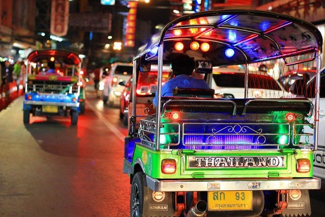 Bangkok by Night Tuk Tuk Tour: Markets, Temples & Food - Wat Pho with the lights on