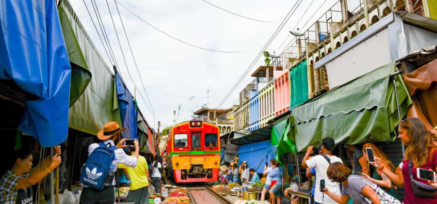 Bangkok: Floating & Maeklong Markets Tour by Private Charter - Maeklong Railway Market delivers the boldest photo stop