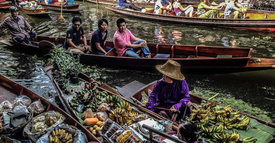 Bangkok: Floating Market & Maeklong Markets Private Transfer - Maeklong Railway Market and the train that cuts through it