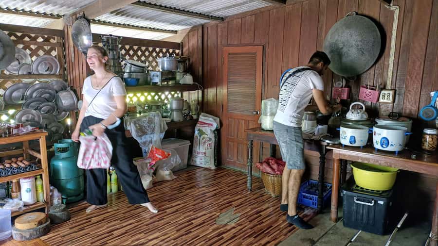 Bangkok: Maeklong Railway & Damnoen Saduak Floating Markets - A coconut village and the making of palm sugar