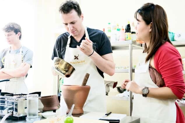 Bangkok: Maliwan Thai Cooking Class with Market Tour - Eating the Food You Cook