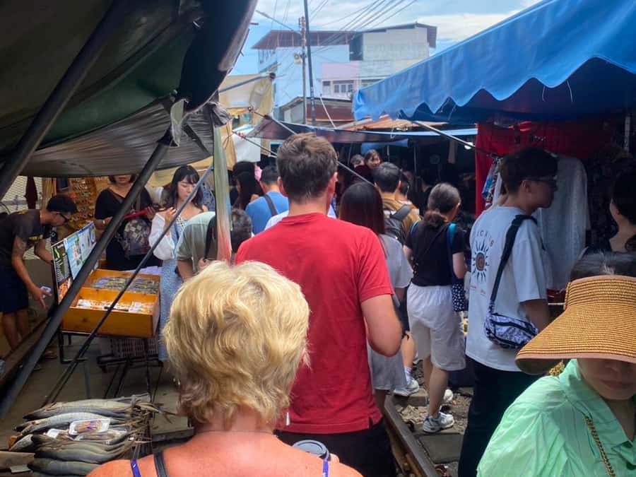 Bangkok: Private Damnoen Saduak Floating & Train Market Tour - Salt ponds at De Maeklong
