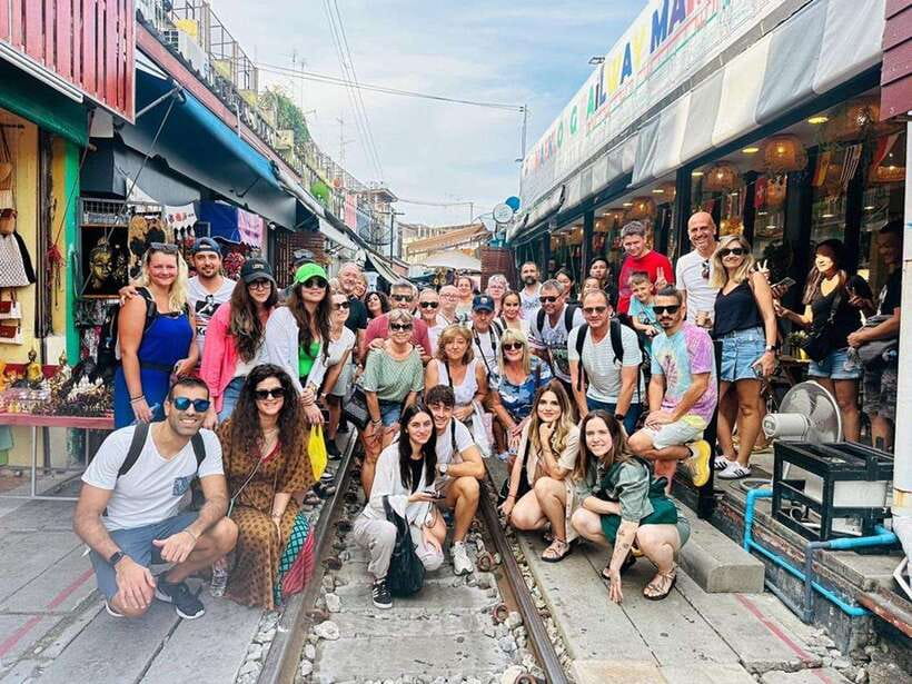 Bangkok: Train Market & Floating Market with Boat Ride - Damnoen Saduak: Canals, Boats, and Tourist Energy