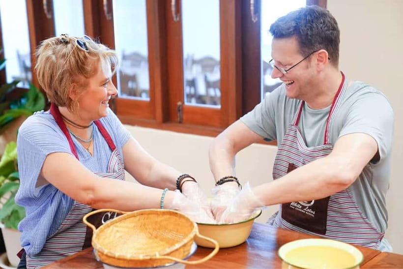 Bangkok: White Lotus Thai Cooking Class with Market Tour - Portions, pacing, and the $35 price