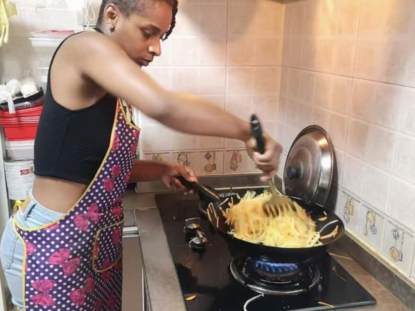 Beijing: Vegan Home Cooking & Local Market Tour with Sanxia - Sitting down to eat what you prepared