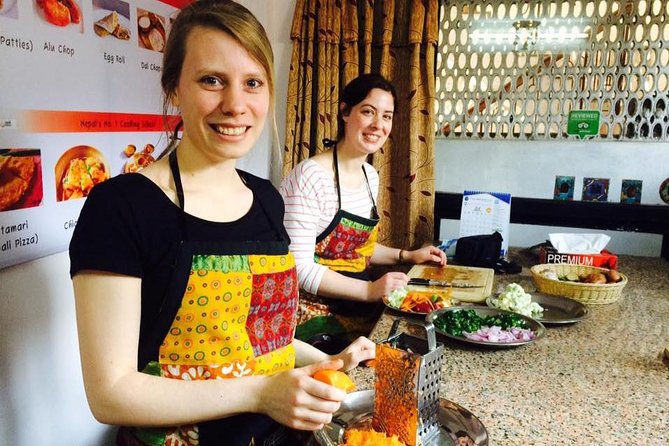 Best Nepali Cooking Class in Thamel with Local Market Trip - Cooking in a small Nepali kitchen