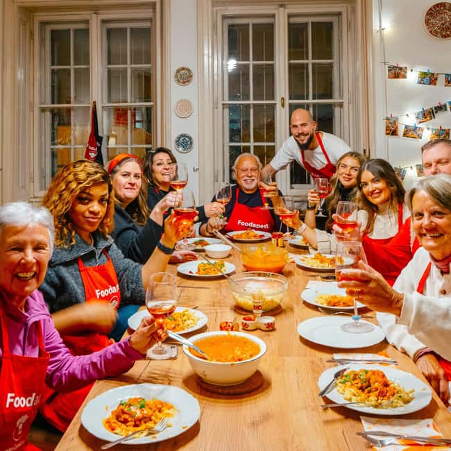 Budapest: Small-Group Cooking Class & Market Tour with Local - Walking from the market to a Budapest apartment