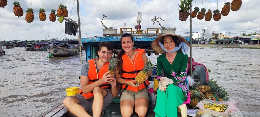 Cai Rang and Phong Dien Floating Market Explore Mekong Delta - Sunrise over the Mekong River