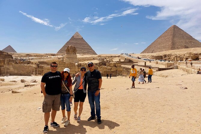 Cairo 8 Hour Private Tour Giza Pyramids, Egyptian Museum & Bazaar - The Sphinx in a quick 15-minute stop