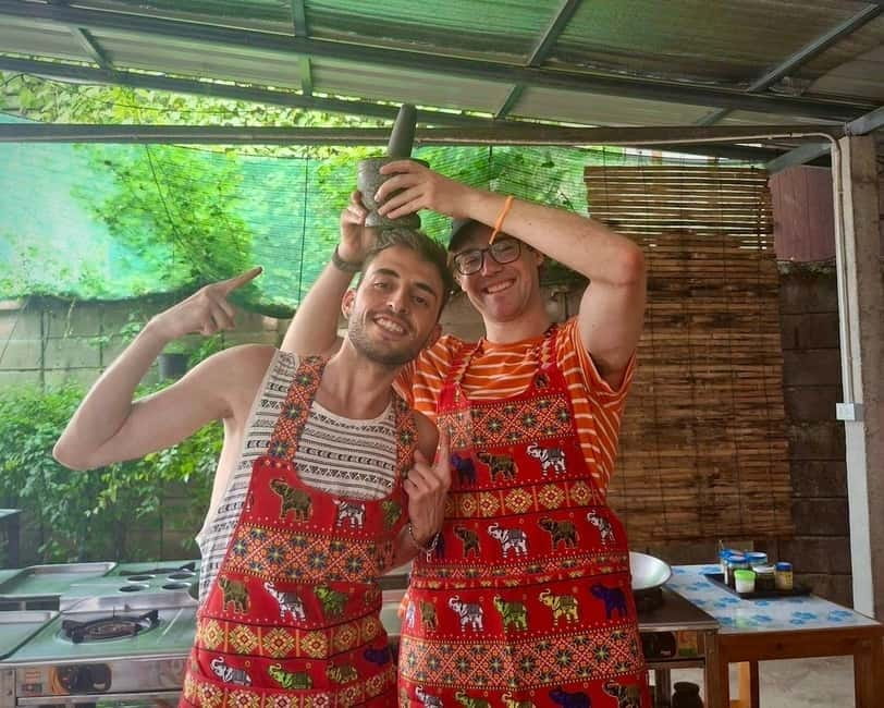 Chiang Mai: Cooking Class, Market & Thai Herbs Garden Tour - Dessert finishes the meal