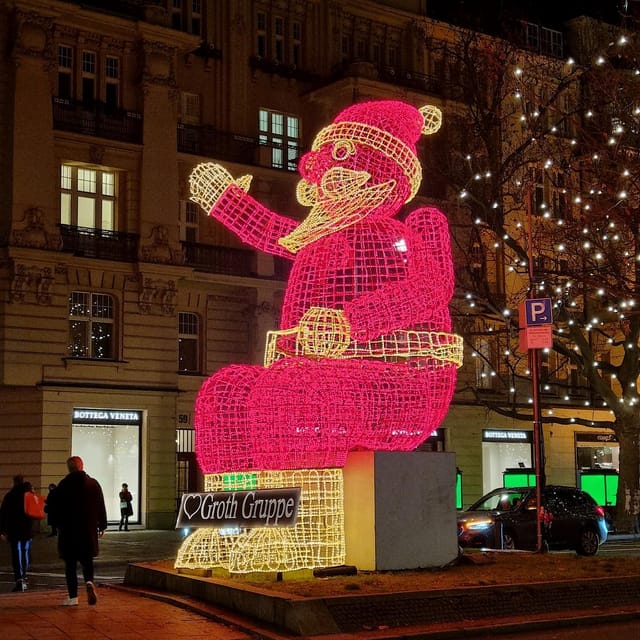 Christmas market lights tour bus through Berlin, free mulled wine (2.5 hours) - Breitscheidplatz, Kaiser Wilhelm Memorial Church, and KaDeWe