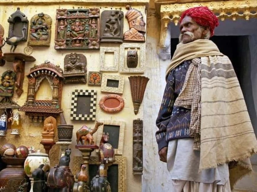 Colorful Markets of Jaisalmer (3 Hour Guided Tour) - Sadar Bazaar: leather, footwear, and plenty of choice
