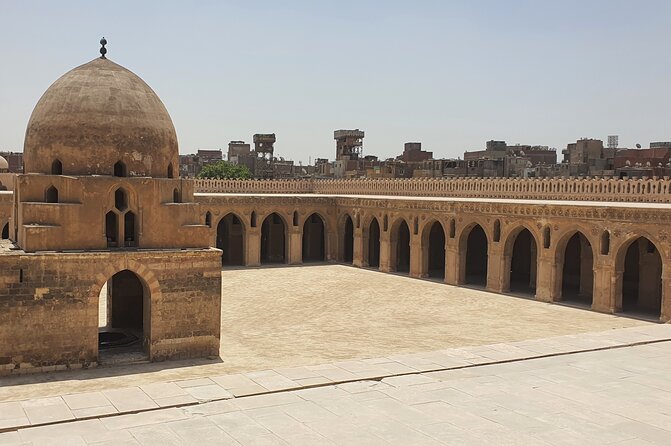 Coptic Cairo, Mosques , sailing on Nile and Bazaar Private Tour with Lunch - Ibn Tulun Mosque and the climb for the city view