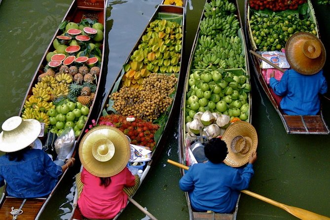 Damnern Saduak Floating Market, Grand Palace, Wat Phra Keo & Wat Pho - The day’s main tradeoffs