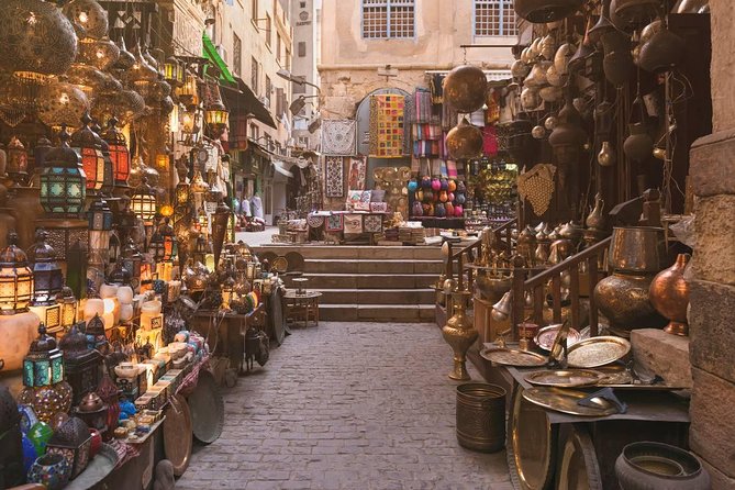 Day Tour Cairo Egyptian Museum Coptic Cairo and Khan El Khalili Bazaar from Giza - St. George and Abu Serga in a compact walking route