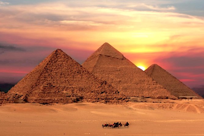 Day Tour to Giza pyramids sphinx Egyptian museum bazaar camel ride Nile cruise - A long Cairo day with a clear purpose