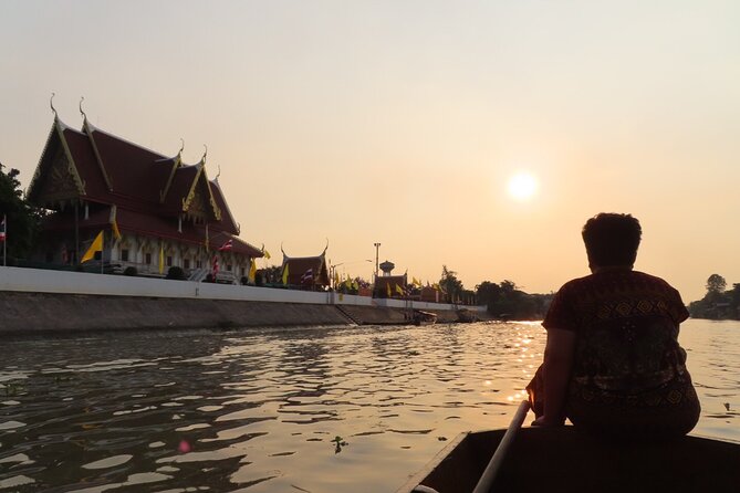 Discover Ayutthaya at Sunset: Historic Temples & River Cruise - The guide makes the short stops work