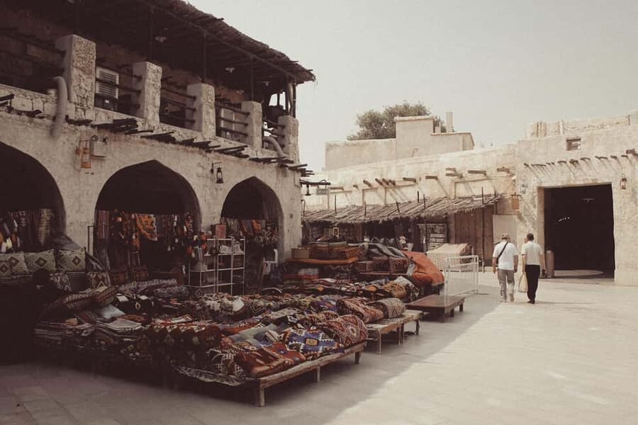 Doha: City Tour to Souq Waqif, Katara, Pearl Qatar, Museum. - Walking Through Souq Waqif