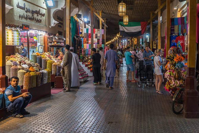 Dubai City Tour: Frame Tickets, Creek, Souks, Blue Mosque & Abra - Gold and Spice Souks: color, commerce, and caution