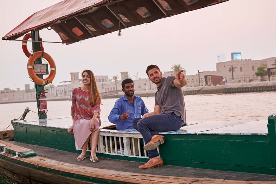 Dubai: Flavors of Arabia Souk Tour with Tastings & Dinner - The abra ride gives you the best change of scene