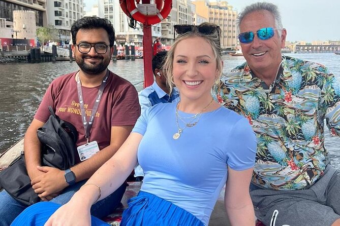 Dubai Old Town Walking Tour with Abra ride, Spice and Gold Souk - The abra ride across Dubai Creek
