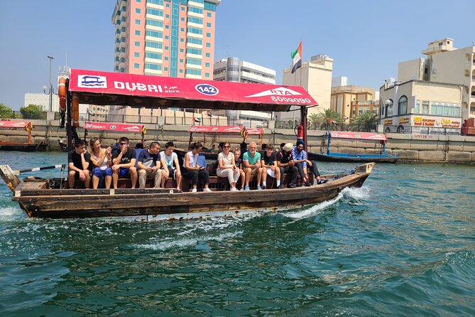 Dubai Private Tour of Creek, Souks, Frame, and Burj Khalifa Entry - Dubai Creek and the short abra crossing
