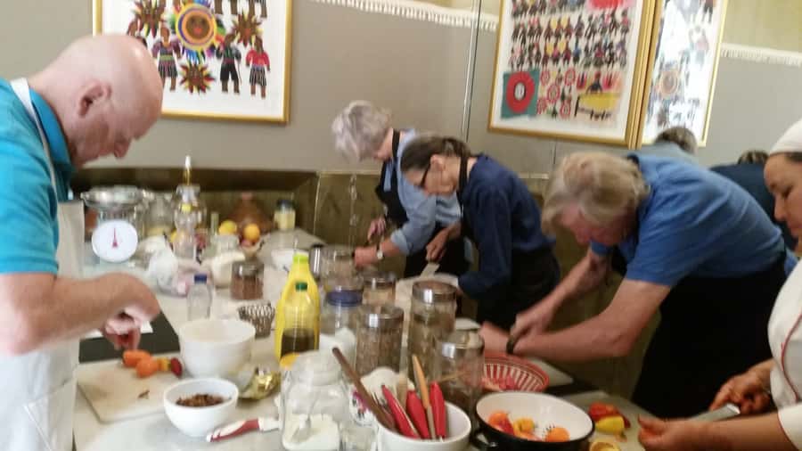 Edgy 8 Dish Private, Fusion Cooking Class, Menu Plan, Market - The Moroccan tea lesson is more than a refreshment break