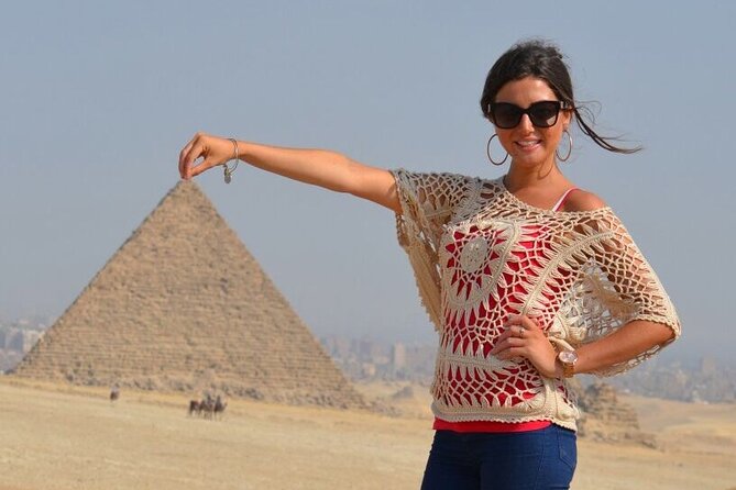 Explore Giza Pyramids,Sphinx, Museum,Lunch and Bazaar from Cairo - Transport, guide service, and private group benefits
