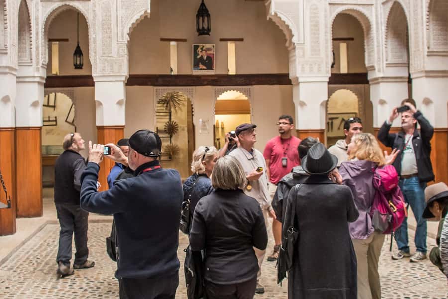 Fes: Attarine Madrasa, Museum, Tannery, Souk and Medina Tour - Starting at Bab Bou Jeloud, Fes’ Blue Gate