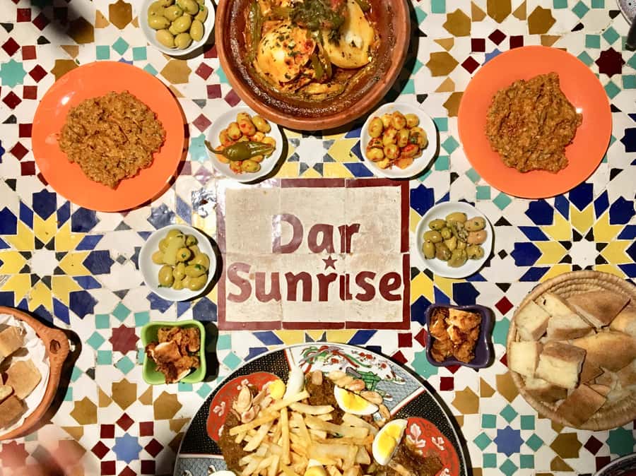Fez: Souk Tour and Traditional Home Cooking Class - Cooking Moroccan food step by step