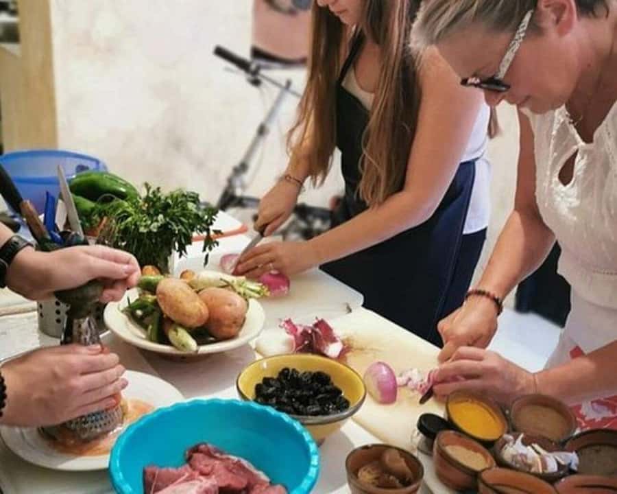 Flavors of Fez: Market visit, and a hands-on cooking class. - Cooking in a Medina family home