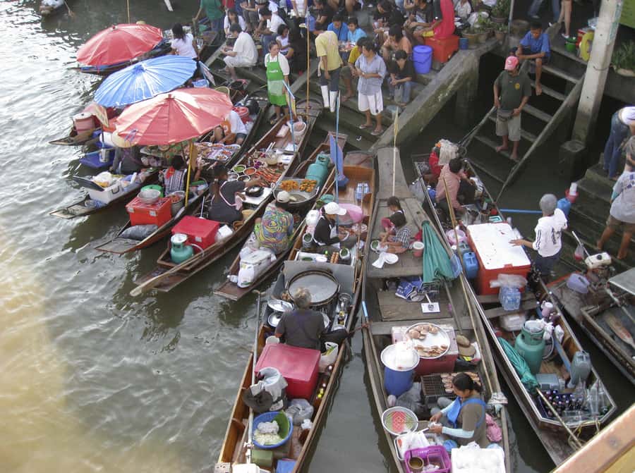 Floating Market Full-Day Bicycle Tour from Bangkok - Damnoen Saduak by boat and bicycle