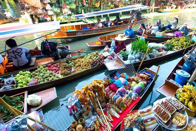 Floating Market & Railway Market Bangkok - Walking around Damnoen Saduak