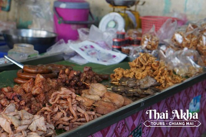 Fresh Local Market Tour - Food tour in Chiang Mai - The unusual foods are part of the point