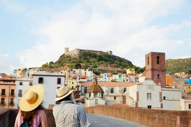 From Alghero: Market day in Bosa - Arriving beside the River Temo