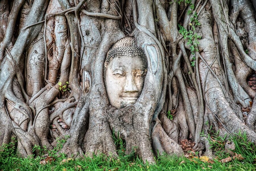From Bangkok: Ayutthaya & Ayothaya Floating Market Day Trip - Wat Yai Chaimongkhon and Its Long Buddha Row
