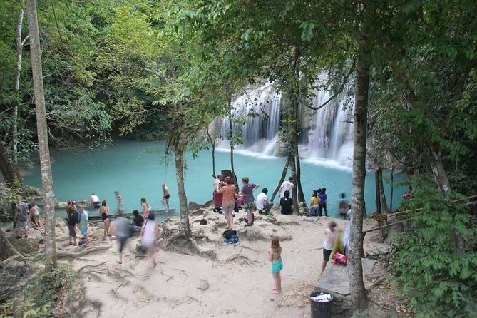From Bangkok : Damneon Saduak Floating Market & Erawan Waterfall - Lunch before the long afternoon