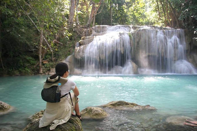 From Bangkok : Damneon Saduak Floating Market & Erawan Waterfall - Erawan Waterfall and its seven levels